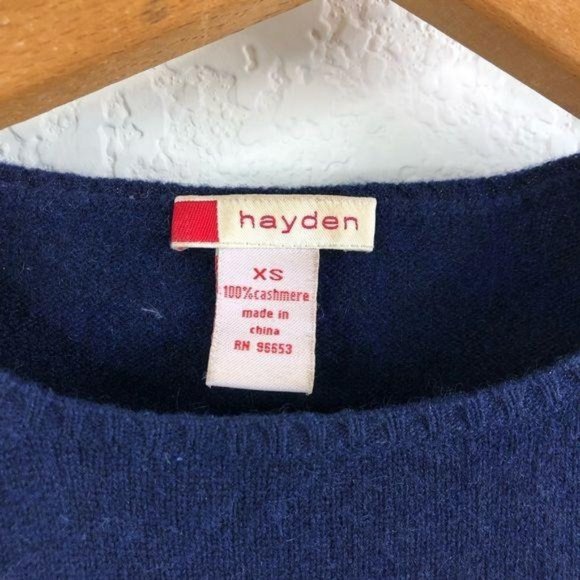 Hayden Cashmere Crewneck Long Sleeve Sweater Knit - Picture 5 of 6